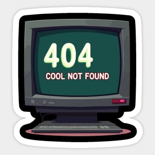 404 Cool Not Found Sticker